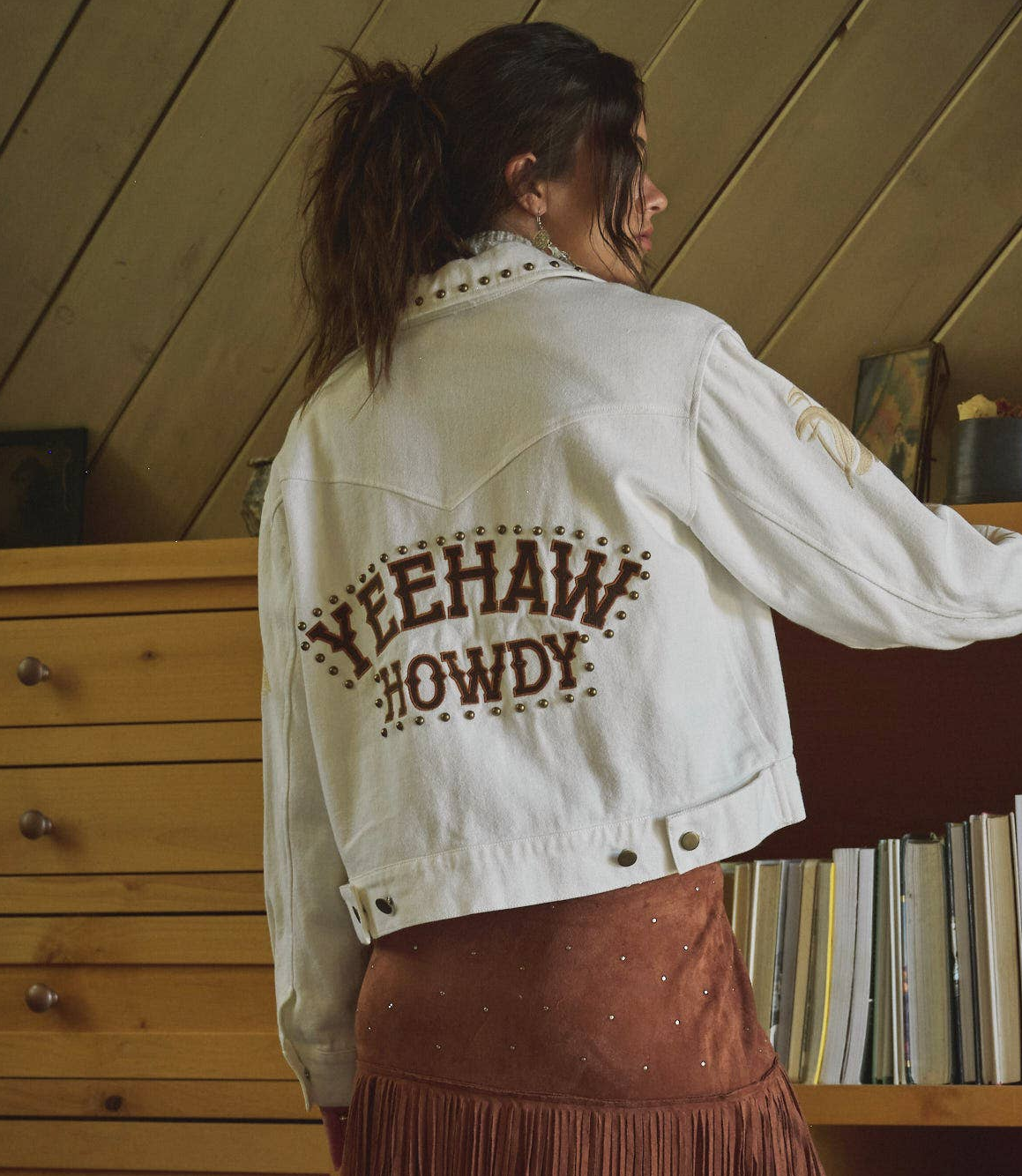 Yeehaw Howdy Trucker Jacket L