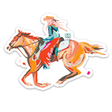 cowgirl sticker