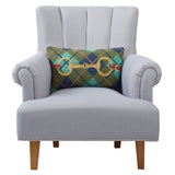 Gingham Buckle Wool Hook Pillow