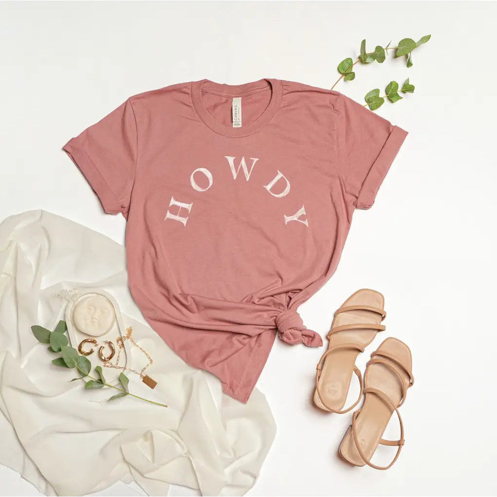Howdy T-Shirt Mauve
