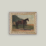 Saddled Horse Vintage Art Faire - Petal Lane Home