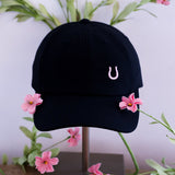 lucky horseshoe hat (black)