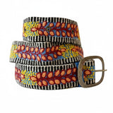 Sundance Trail Embroidered Wool Belt