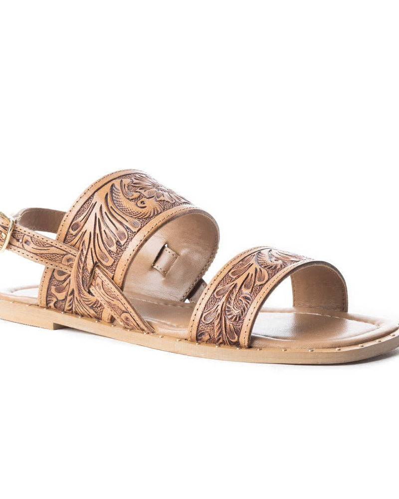 Wildflower Wanderer Tooled Sandals