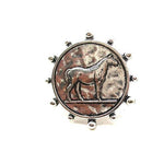 Horse Coin Cuff Ring