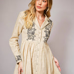 Linen Wildflower Trail Dress
