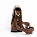 Saddle & Hide Tooled Purse