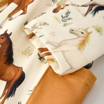 Elegant Horses Long Sleeve Dress