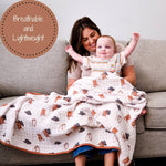 Western Toddler Muslin Blanket