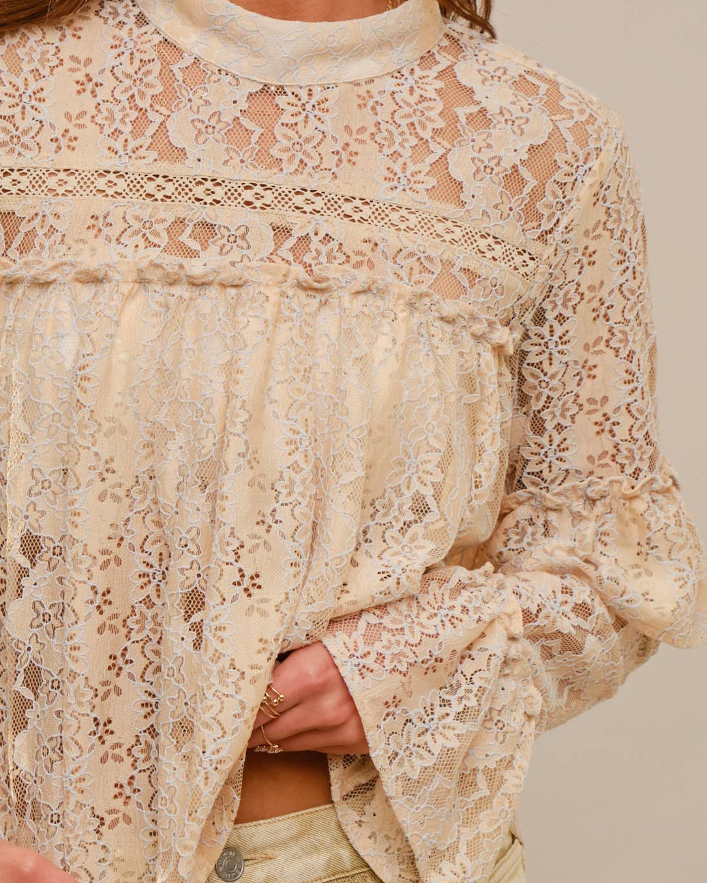 Prairie Pearl Cowgirl Lace Blouse