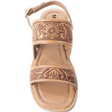 Wildlfower Wanderer Tooled Sandals