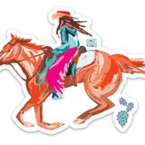 cowgirl sticker