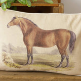 vintage horse pillow