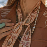 Dusty Rose Cowgirl Twilly Scarf