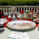 Day at the Races Melamine Oval Platter 18 x 13.5 Faire - Certified International