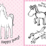 Too Cute Coloring Book: Ponies by Little Bee Books Faire - Simon & Schuster