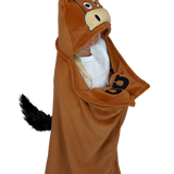 Horse Hugs Hooded Blanket