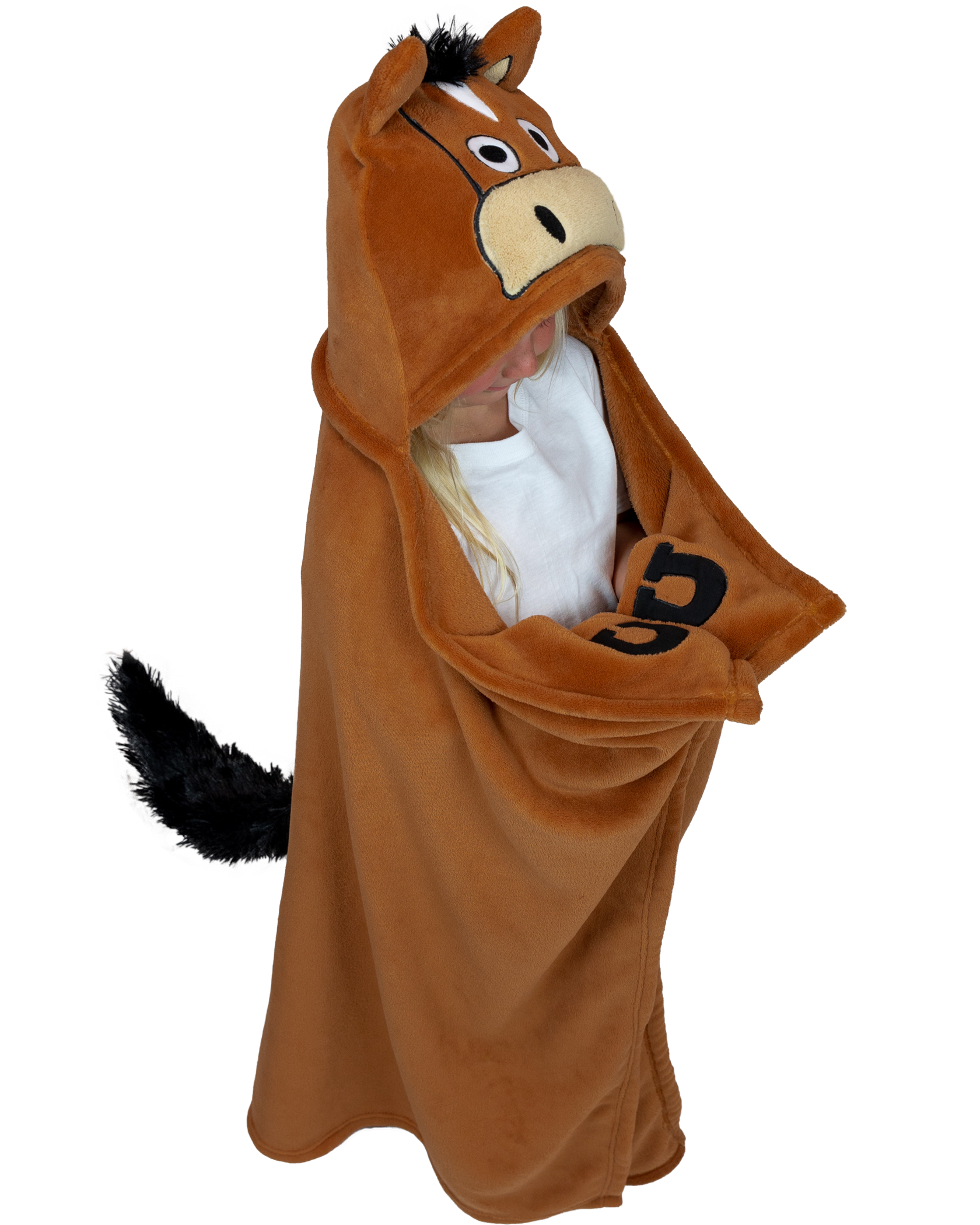 Horse Hugs Hooded Blanket