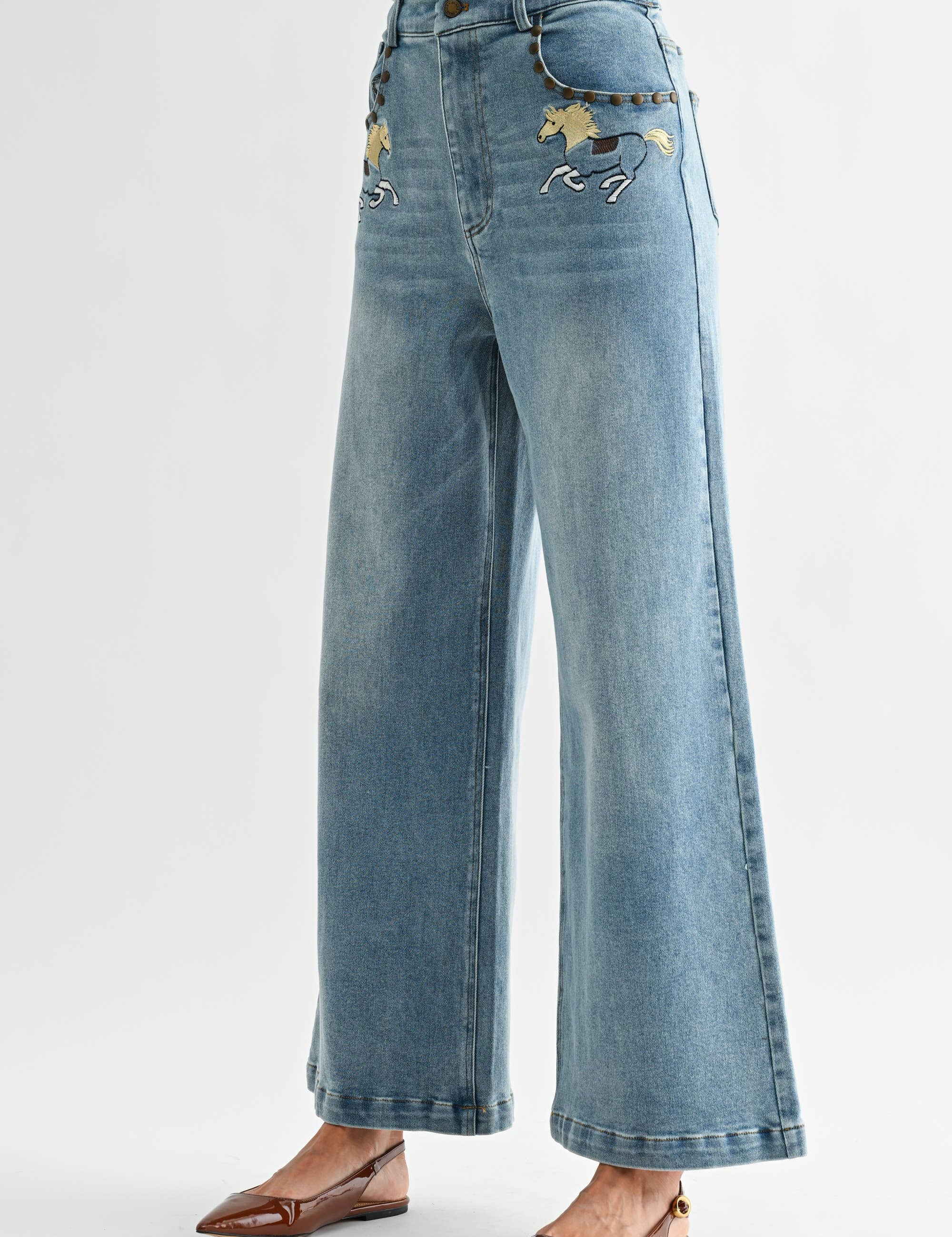 Horse High-Waisted Jeans