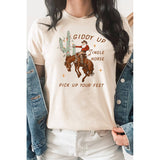 giddy up xmas cowboy tee