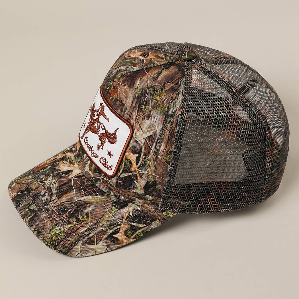 Cowboys & Co. Camo Trucker Hat (Brown)