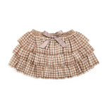Gingham Printed Tulle Tiered Tutu - Kids Clothing 6-8Y