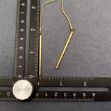 Gold Lariat Necklace Bolo Tie