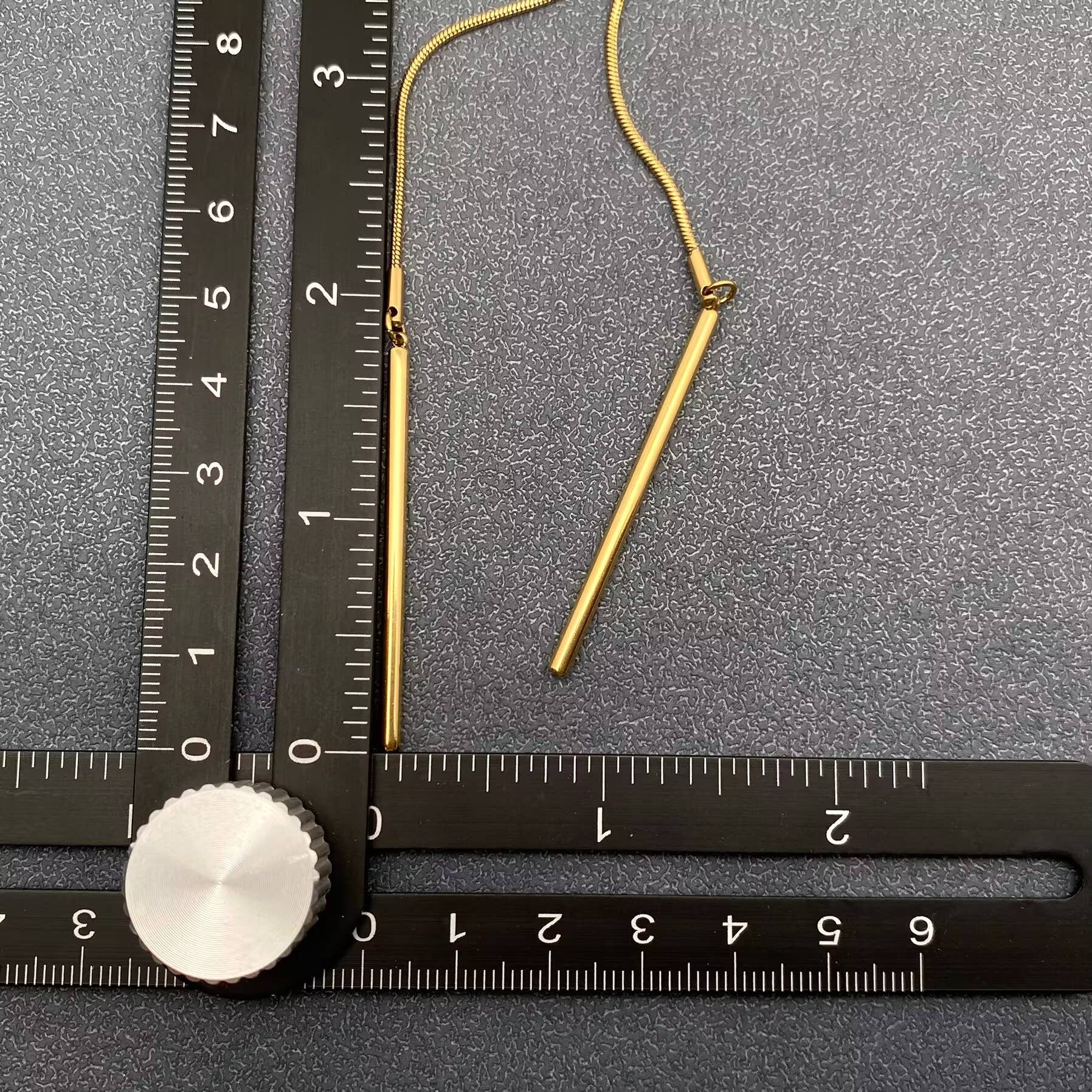 Gold Lariat Necklace Bolo Tie