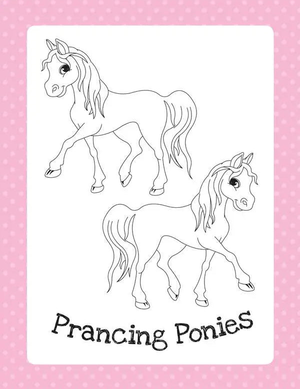 Too Cute Coloring Book: Ponies by Little Bee Books Faire - Simon & Schuster