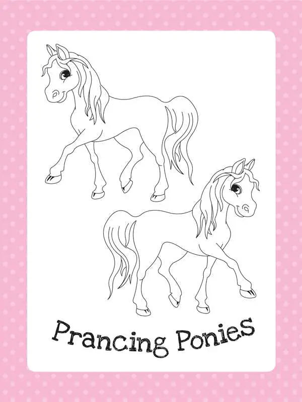 Too Cute Coloring Book: Ponies by Little Bee Books Faire - Simon & Schuster