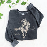 hold your horses sweatshirt (black)