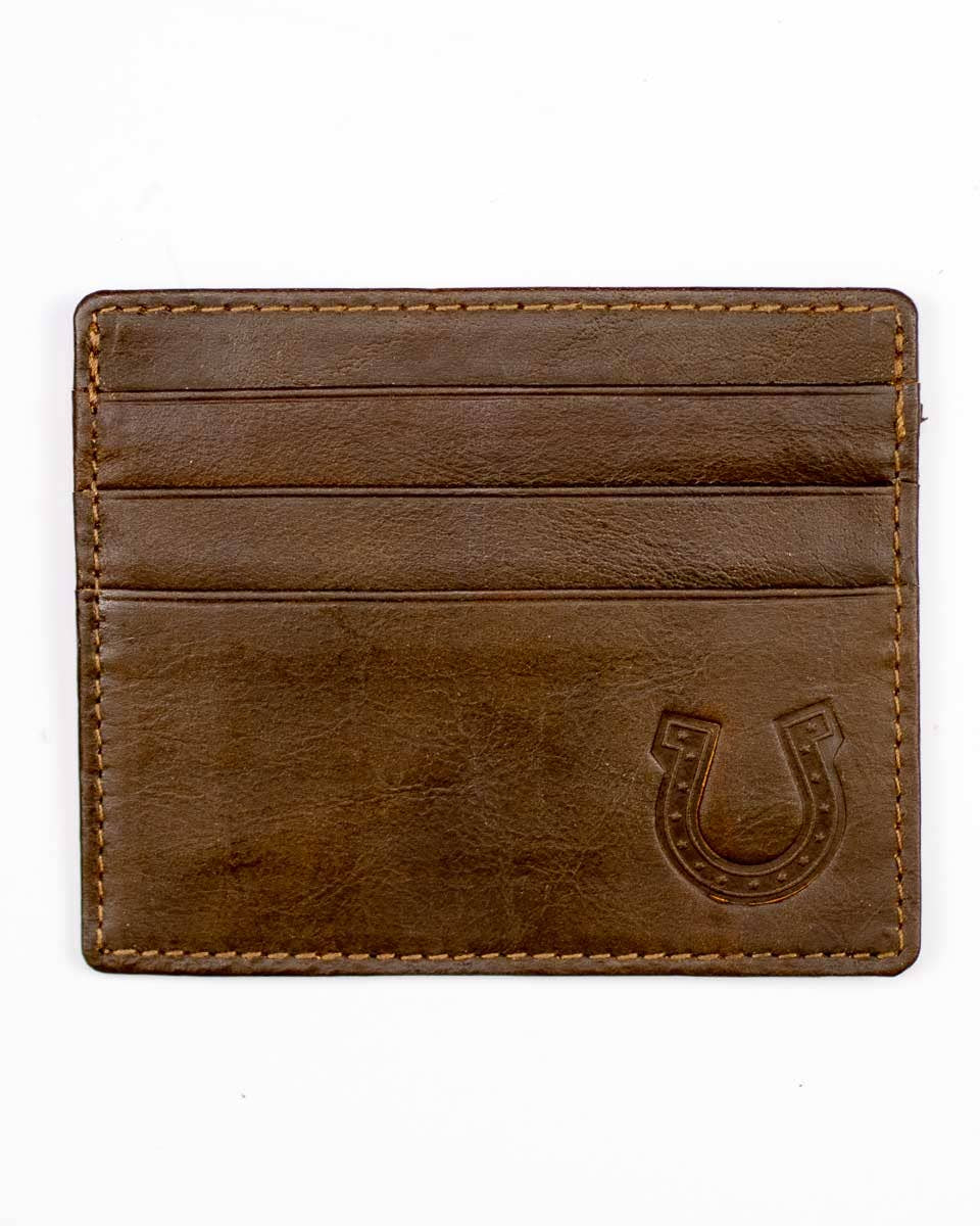 Lucky Horseshoe Leather Wallet