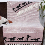 cotton horses throw