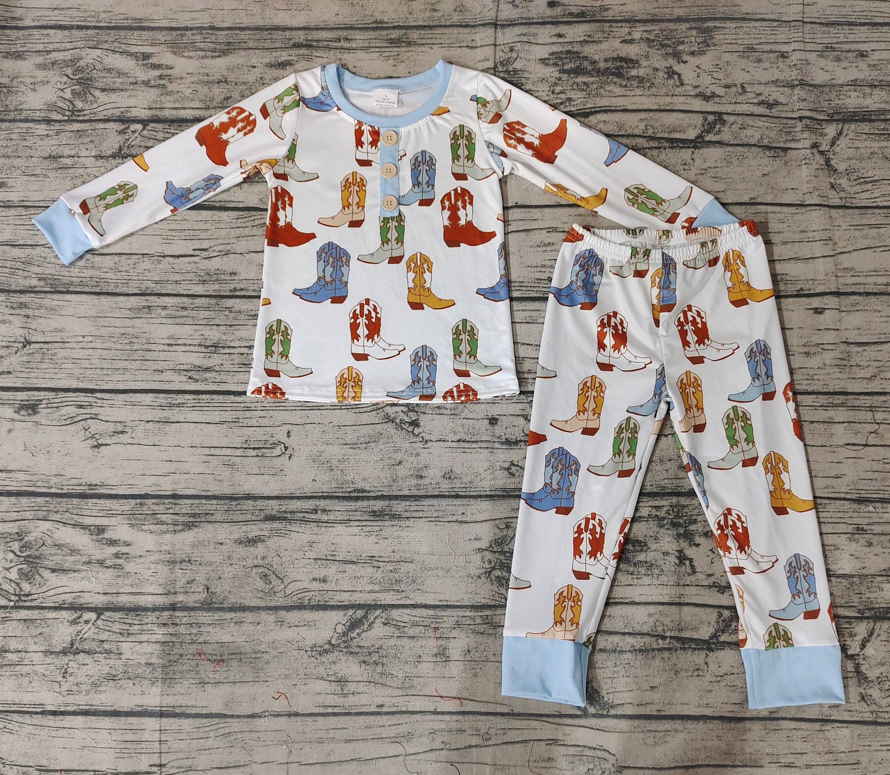 Western Boots Toddler Pajamas
