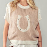 horseshoe sweater vest