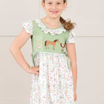 Ranch Friends Floral Ruffle Dress