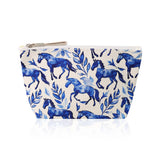 blue stallion cosmetic pouch