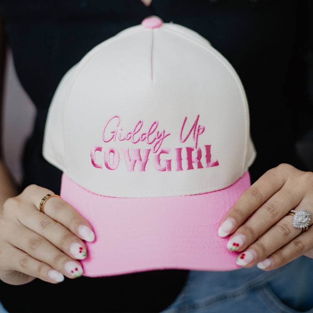 giddy up cowgirl trucker hat