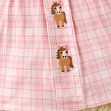 Pony Picnic Pink Plaid Dress