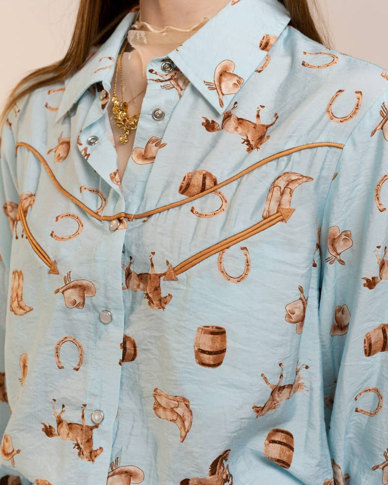 Blue Sky Rodeo Blouse