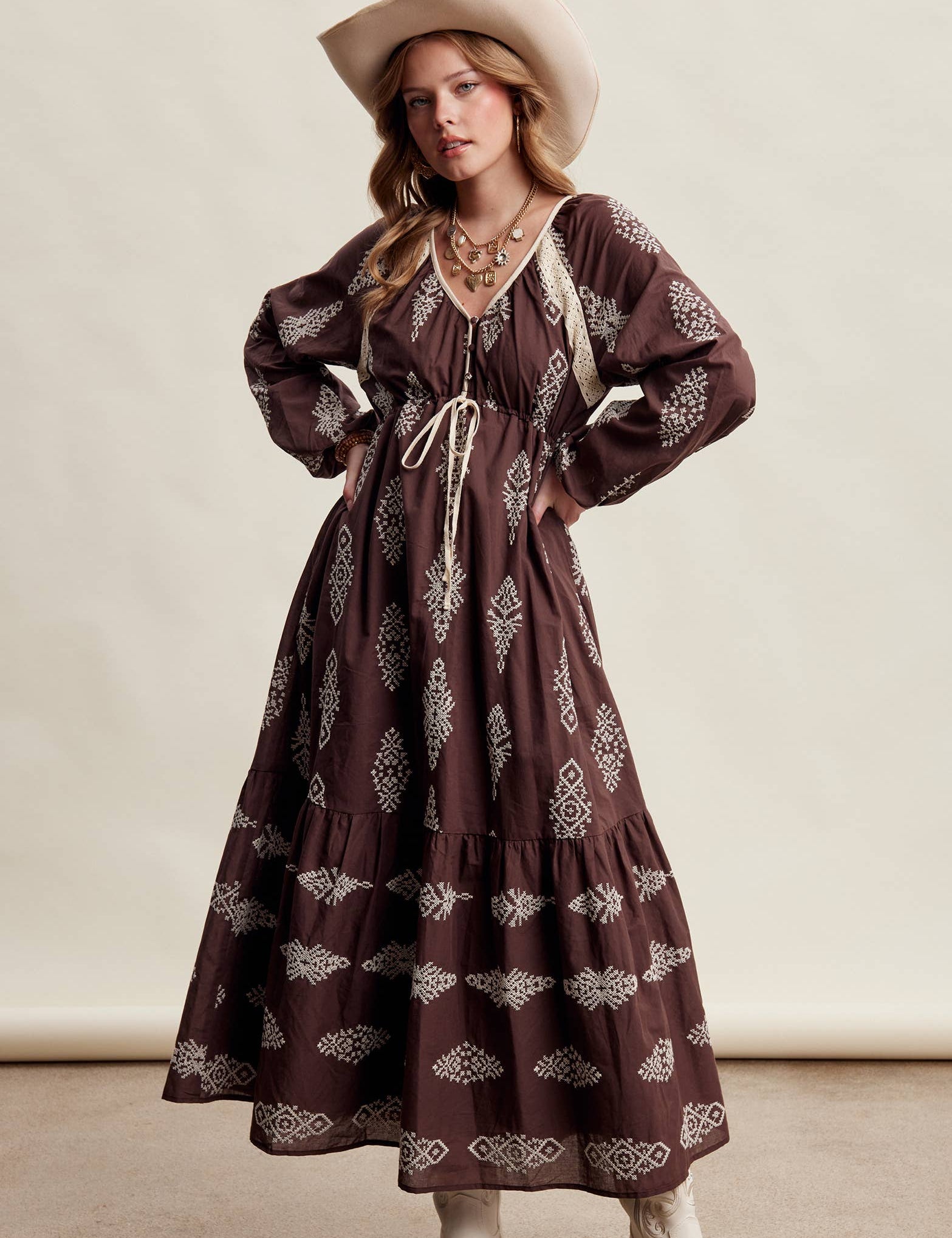 Cowgirl & Cocoa Embroidered Dress