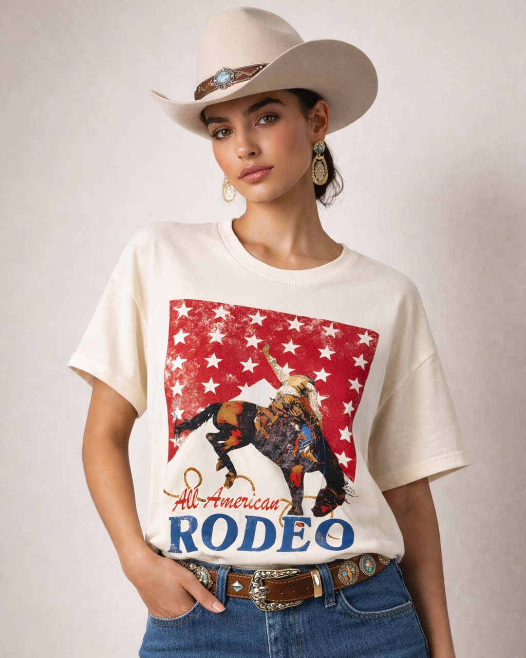 All-American Cowboy Rodeo T-Shirt
