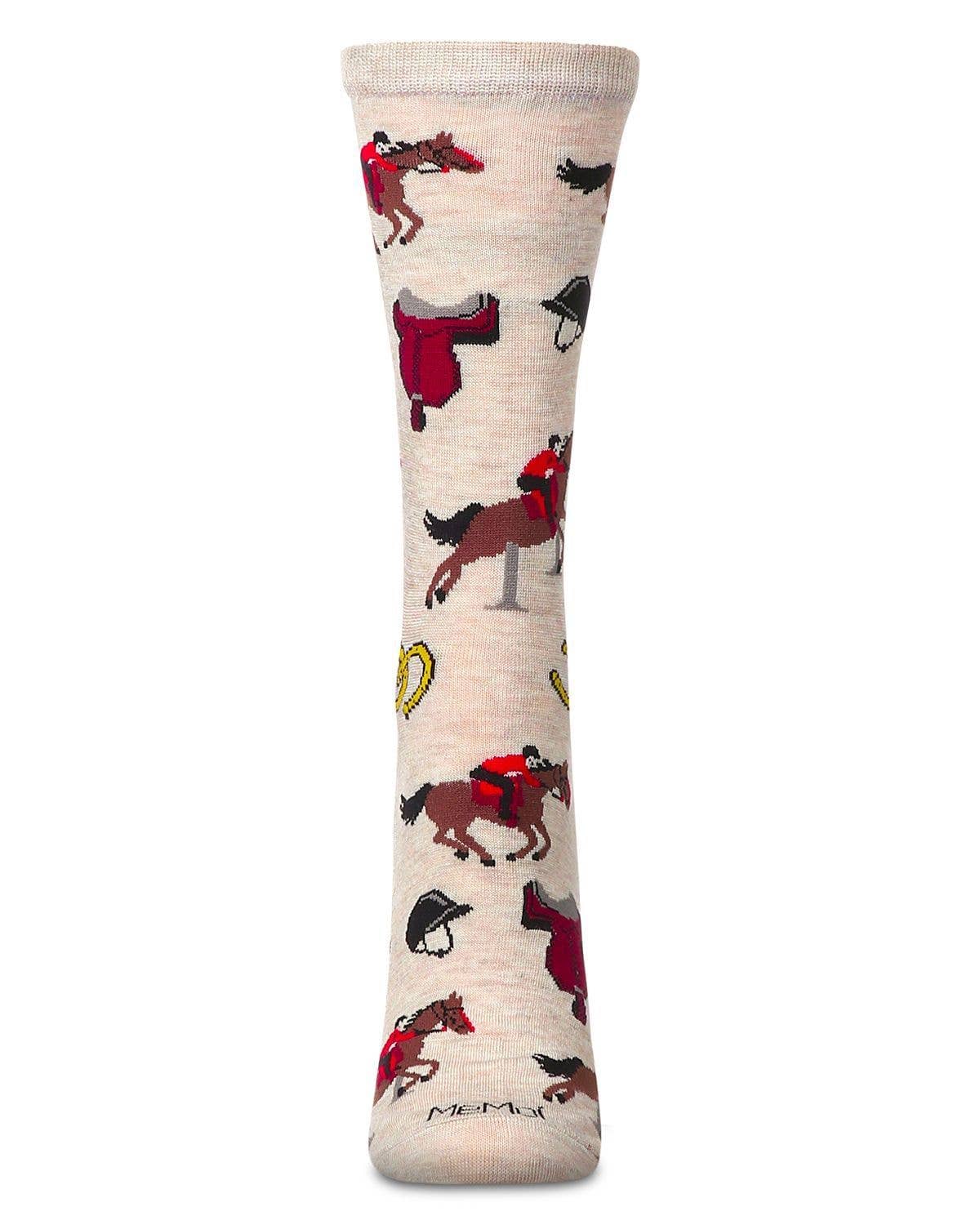 Equestrian Bamboo Crew Socks
