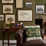 Snaffle & Sage Wool Hook Pillow