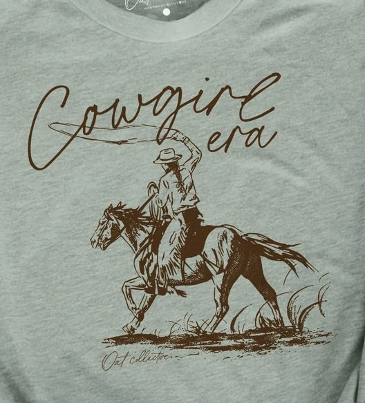 sage cowgirl era tee