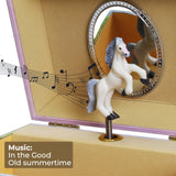 white horse music box