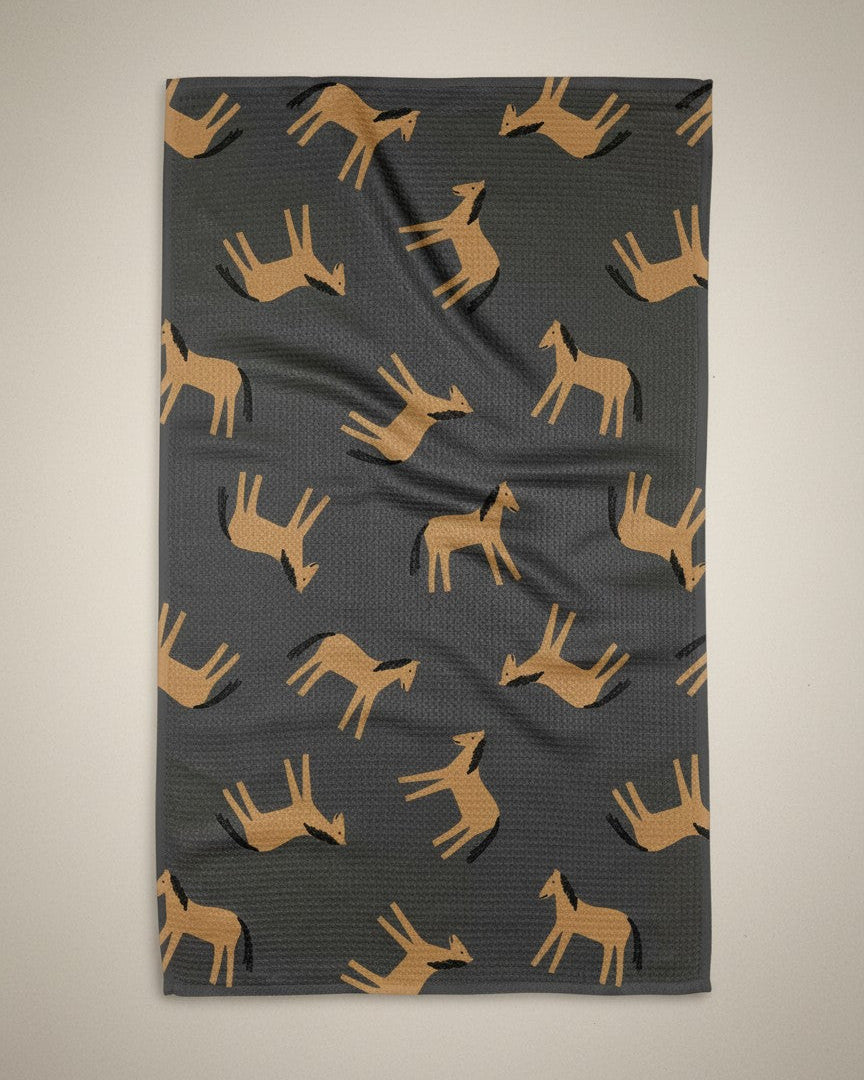 Golden Pony Kitchen Towel