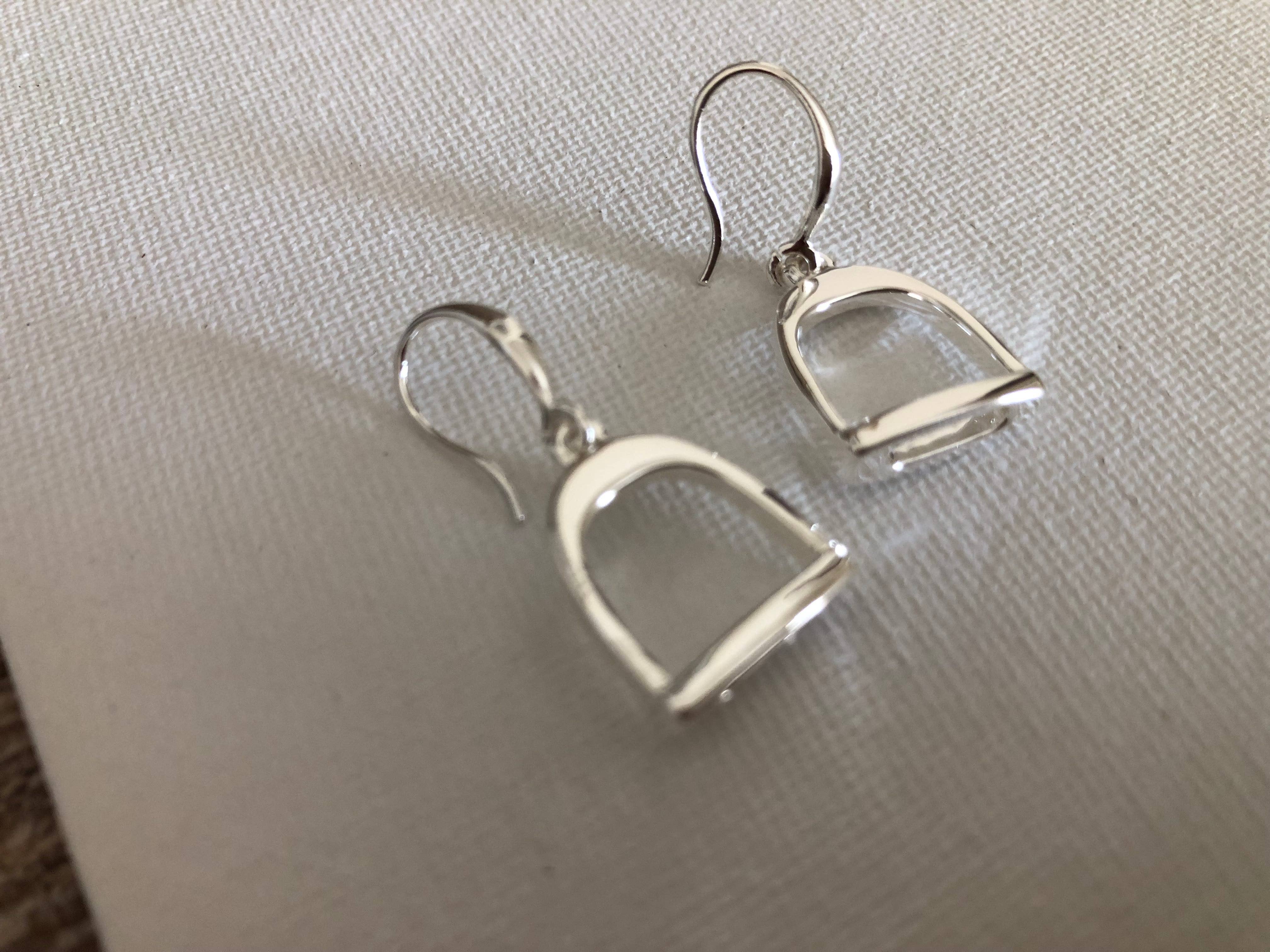 English Stirrup Dangle Earrings