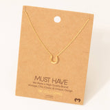 horseshoe pendant necklace