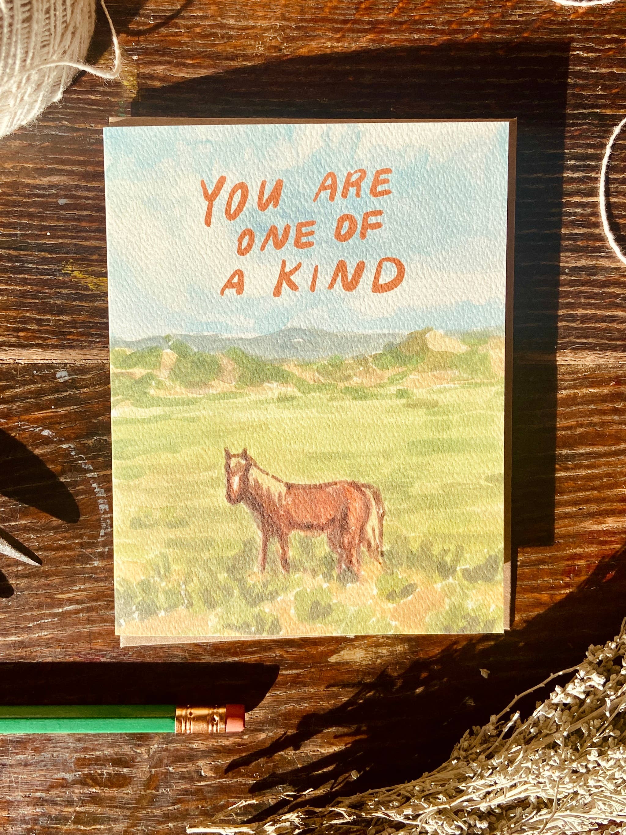 You Are One of a Kind Horse Greeting Card